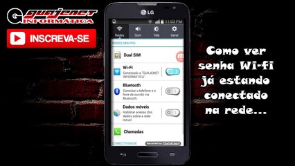 Como ver senha wifi pelo celular - Estando conectado na rede