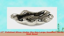 17 Polished Silver Under the Sea Large Seashell Candy Dish Bowl a306a205