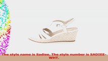 Giani Bernini Womens Sadiee Platform Wedge Sandals White Size 55 a3b01d21