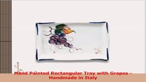 Hand Painted Rectangular Tray with Grapes  Handmade in Italy ce3fcc25