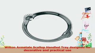 Wilton Armetale Scallop Handled Tray Round 1214Inch 5ebf5ce7