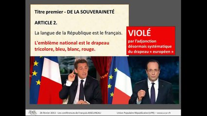 Le drapeau européen est-il conforme à la Constitution française ?