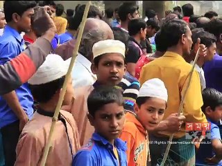 যশোর-মাগুরা মহাসড়কে ব্রিজ ভেঙ্গে ৩টি ট্রাক নদীতে