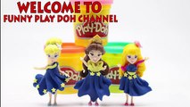 Play doh princess disney bella aurora cinderella| Disney Princesses Play Doh Dress Up for Party