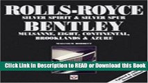 Books R-R Silver Spirit 2nd Edition: Rolls-Royce Silver Spirit   Silvre Spur Bentley