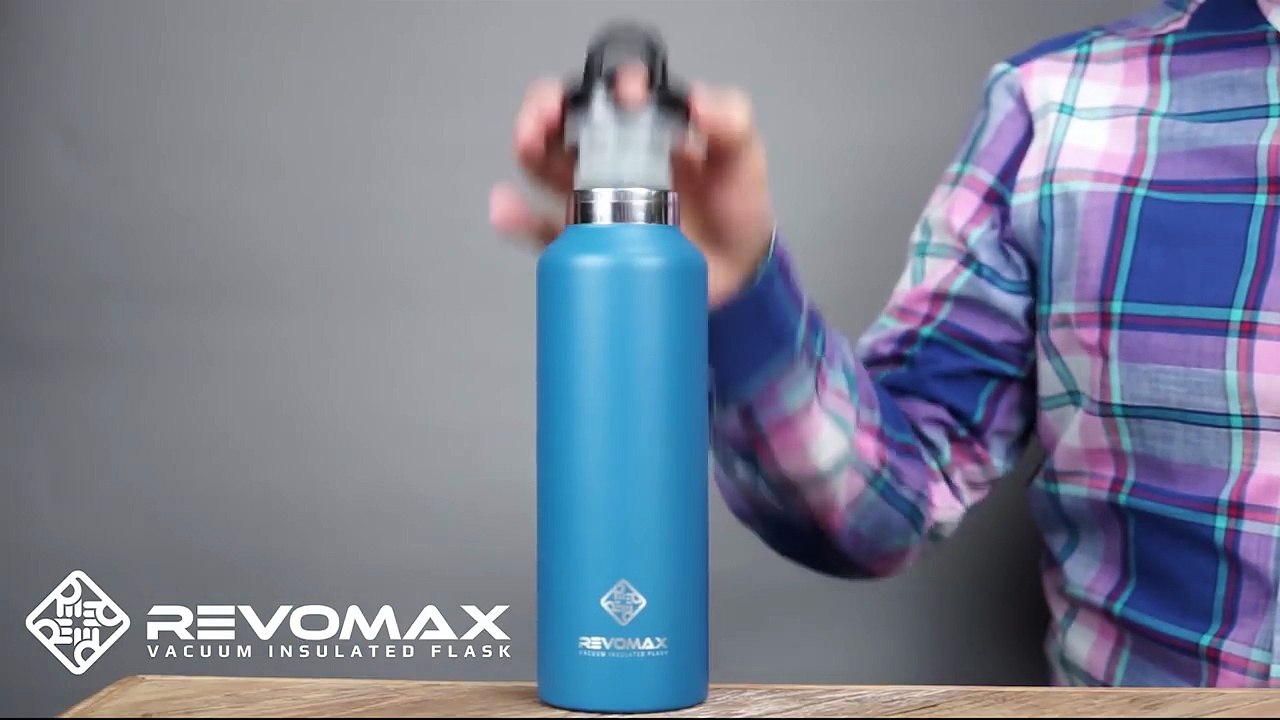 BPA Free Vacuum Insulated Glass Thermos, Water & Food Flask