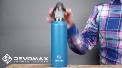 BPA Free Vacuum Insulated Glass Thermos, Water & Food Flask