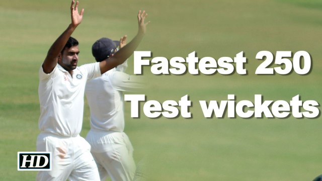 Ashwin becomes fastest bowler to take 250 Test wickets