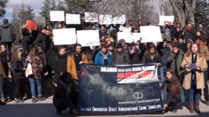 Eskişehir - Üniversite Öğrencilerinden Akademisyenlere Destek Eylemi