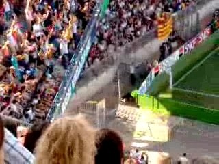 Ola au stade de la Mosson lors du match Samoa-Tonga 16/09/07