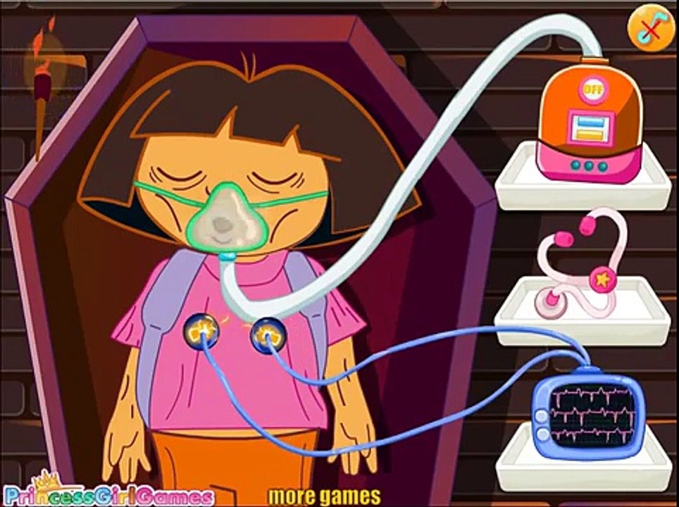 мультик игра для девочек Dora The Mummy Surgery Dora The Explorer Doctor Games 2