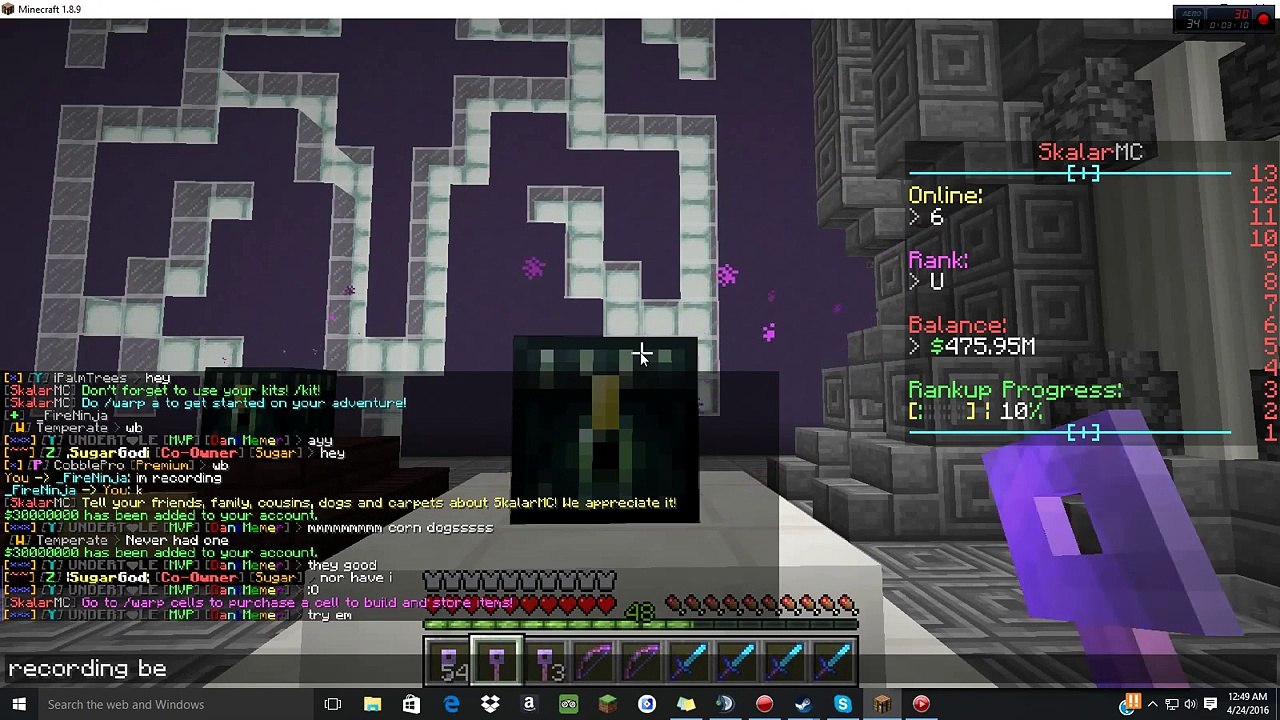 Minecraft SkalarMC Prison Ep 3: Over 64 Crate Keys!!!!
