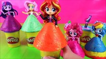 MLP Equestria Girls Play-doh Dress Toys Surprises! My Little Pony Kids Stacking Surprise Toys Video