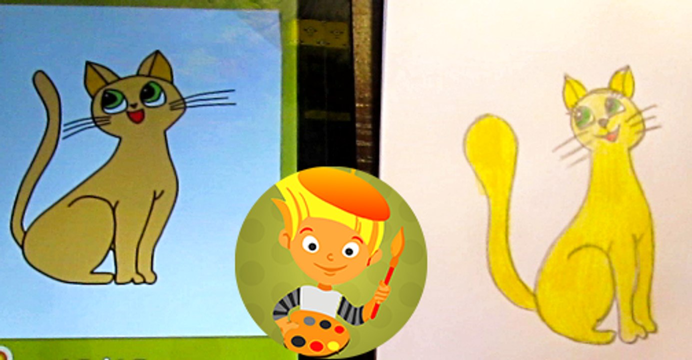 Как нарисовать кошку для детей поэтапно карандашом How to draw a cat for the children step by step