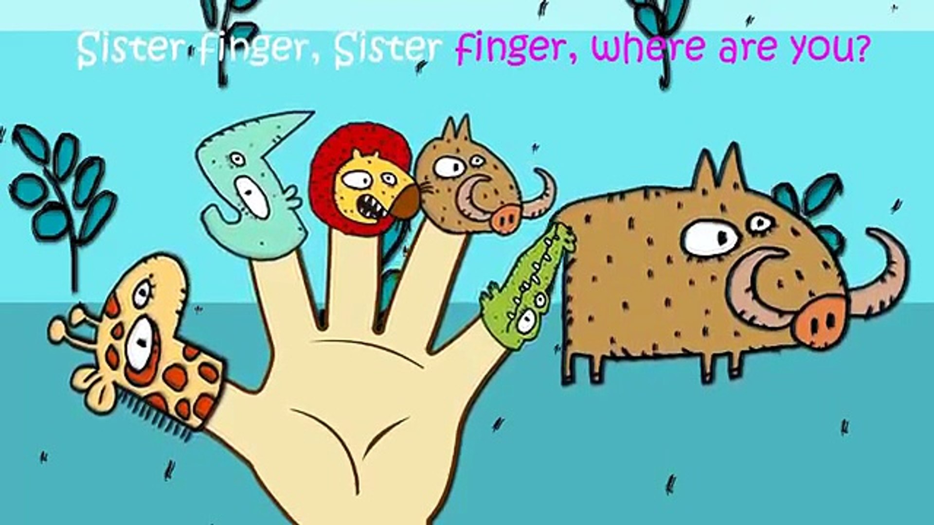 Wild African Animals Finger Family Nursery Rhymes Lyrics Video Dailymotion