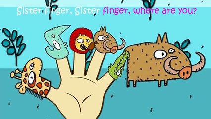 Wild African Animals Finger Family Nursery Rhymes Lyrics
