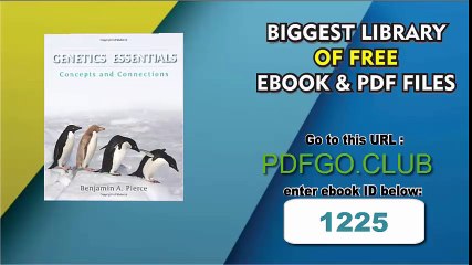 Genetics Essentials_ Concepts and Connections