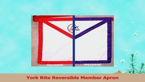 Apron Masonic York Rite Reversible Member with adjustable belt 99142324