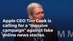 Apple CEO Tim Cook calls for 'massive campaign' to battle fake news