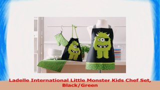 Ladelle International Little Monster Kids Chef Set BlackGreen 21cea17b