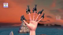 Finger Family Crazy Dinosaurs Nursery Rhyme | Dinosaurs Finger Family Songs For Children in 3D