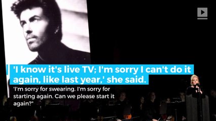 'I can't mess this up for him': Adele stops George Michael Grammys tribute