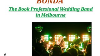 Book Professional Wedding Band in Melbourne
