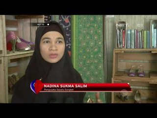 Alas Kaki Cantik Berbalut Kain Songket - NET 10