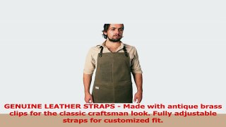 Vintage Inspired Craftsman Waxed Canvas Work Apron LONGBROWN by Artisan Supply Co  08193b50