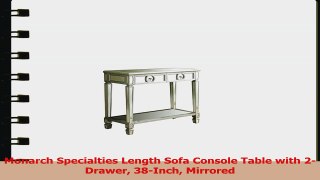 Monarch Specialties Length Sofa Console Table with 2Drawer 38Inch Mirrored 05098c68