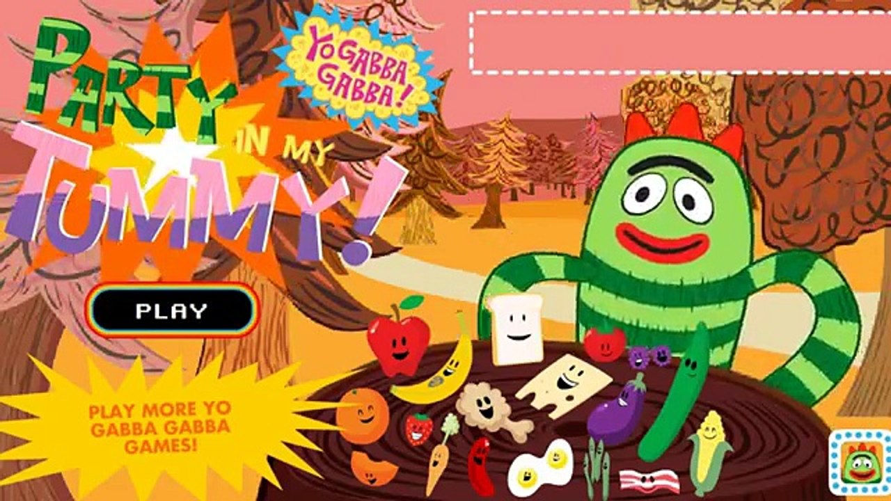 Nick JR Yo Gabba Gabba Party In My Tummy - Cartoon Movie Game for Kids new HD
