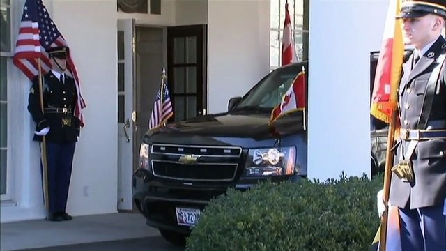 Donald Trump reçoit le Premier ministre canadien, Justin Trudeau, à la Maison Blanche