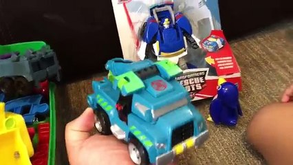 Transformers Rescue Bots Toys Chase Toy Police Car For Kids - Playskool Heroes Transformers Unboxing