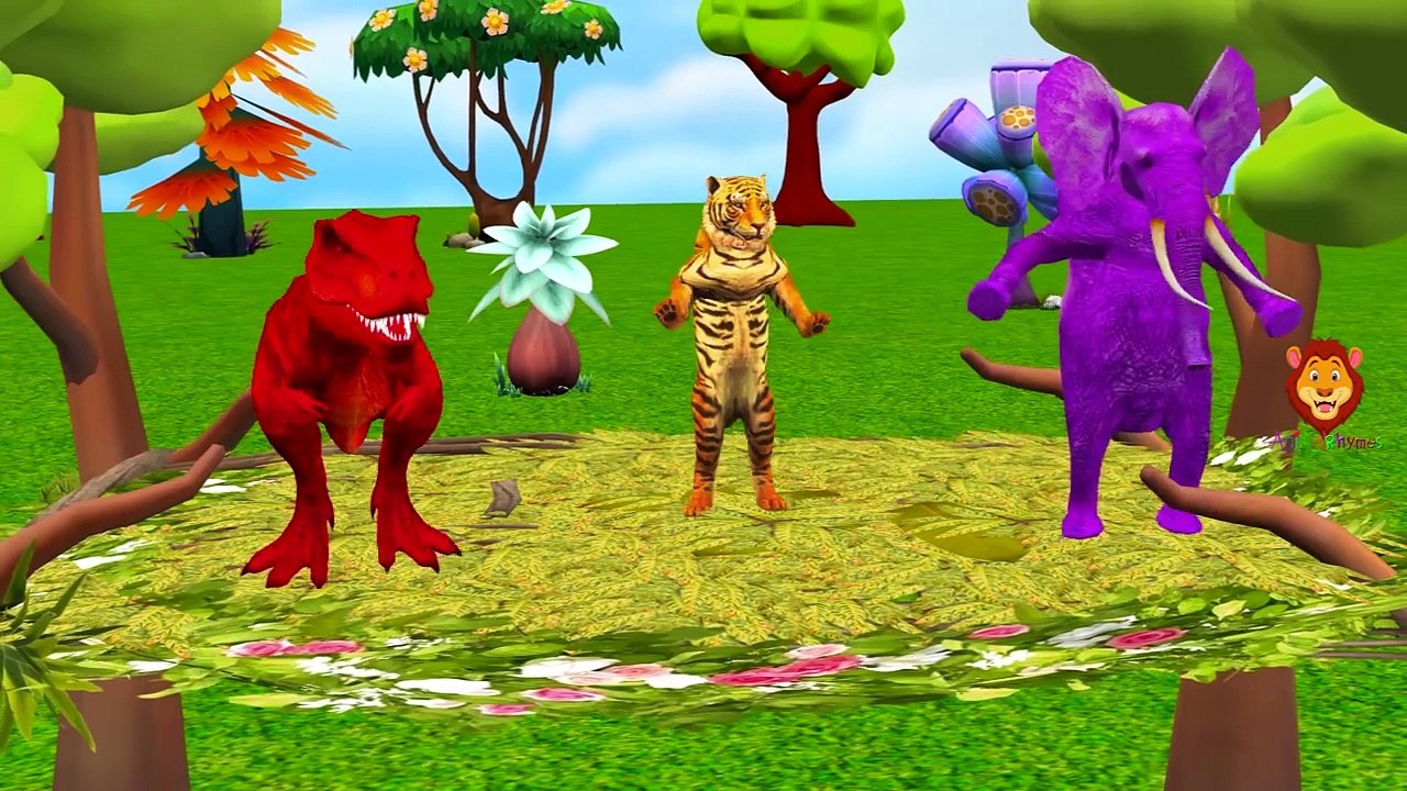 Dinosaurs, Gorilla, Elephant Rain Rain Go Away, Finger Family & More Nursery Rhymes For Ba