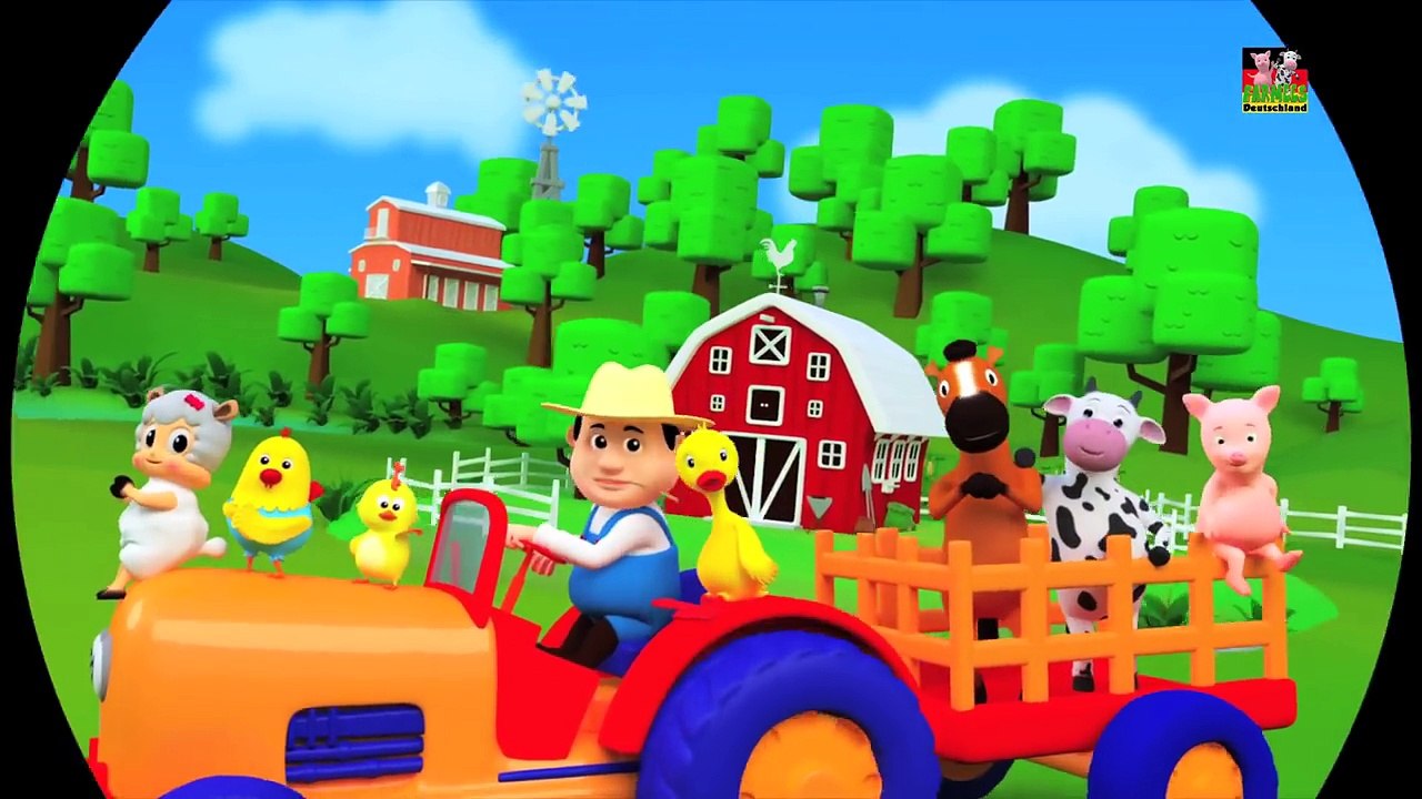 fünf kleine Enten | Kinderreime für Kinder | Bauernhof Lieder für Kinder in Deutsch