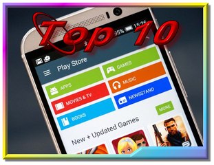 Top 10 Aplicativos e Jogos da Google Play.