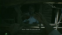 Resident Evil 7, gameplay Historia 3, El Padre se carga al policia cortandole la cabeza con una pala