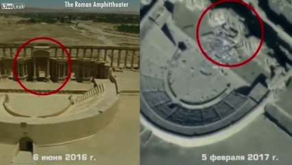Russian Drone Films Ancient Palmyra Destroyed