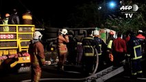 Taiwan: 32 morts dans un accident de bus