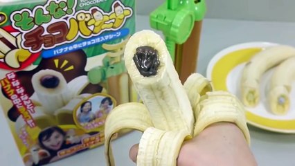 DIY Choco In Real Banana Learn Colors Pez Slime