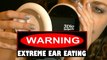 Warning! Ear Eating & Intense Wet Mouth Sounds ASMR No talking w/ Light Ear Massage & Tapping