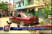 San Juan de Lurigancho: dos muertos y un herido tras balacera