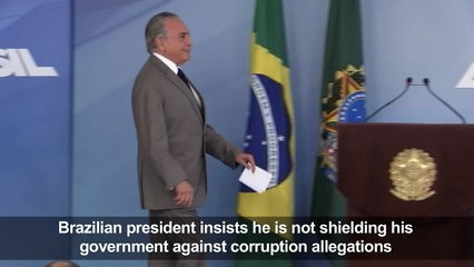 Brazil’s Temer denies interference in corruption probe