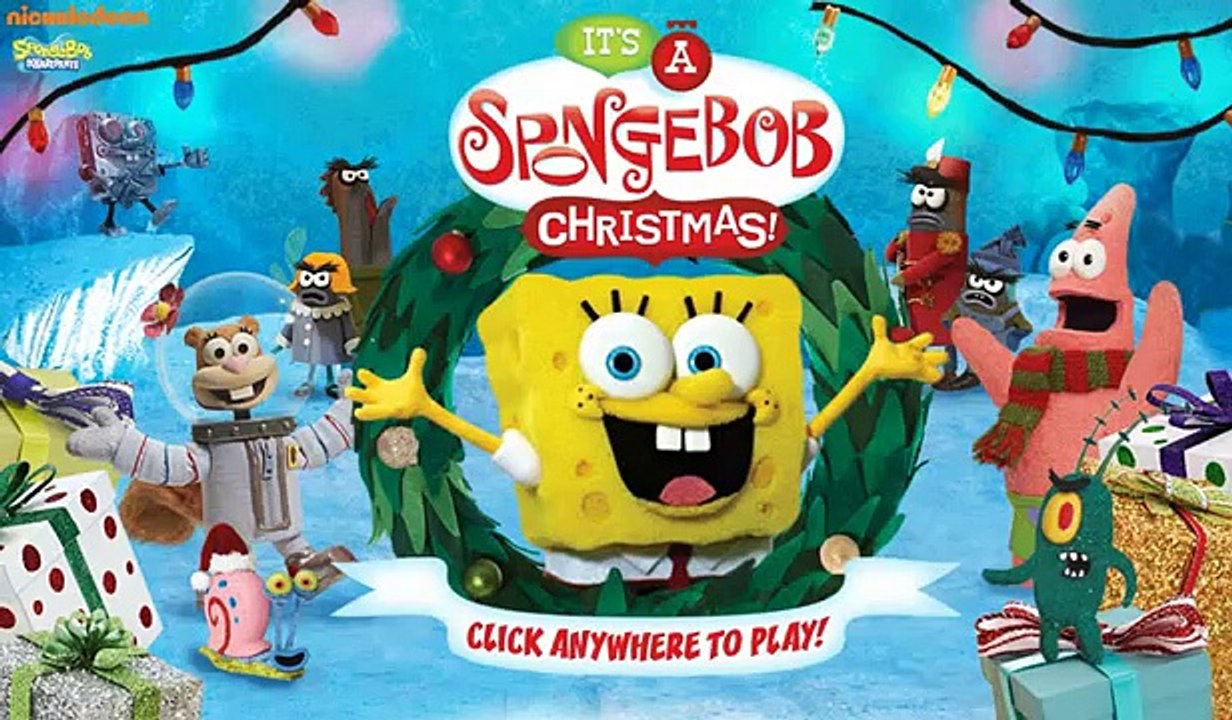 Bob Esponja Navidad -Película de dibujos animados de juegos para los