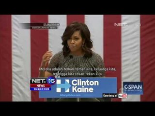 Pidato Pembelaan Michelle Obama Terhadap Imigran & Muslim di Amerika - NET16