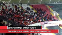 Gaziantepspor-Adanaspor maçında büyük gerginlik