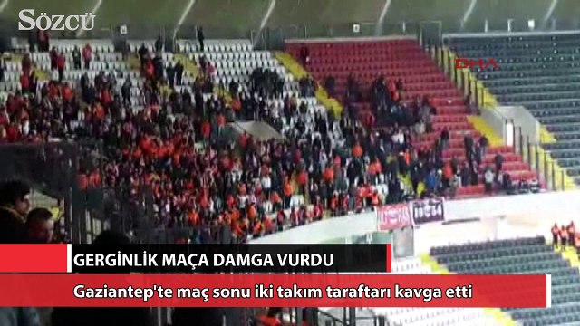 Gaziantepspor-Adanaspor maçında büyük gerginlik