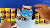 GIANT LIGHTNING MCQUEEN Surprise Egg Play Doh - Disney Pixar Cars Toys Minecraft Lego Thomas