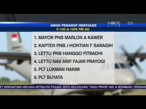 Kru Pesawat Hercules yang Jatuh di Papua - NET12
