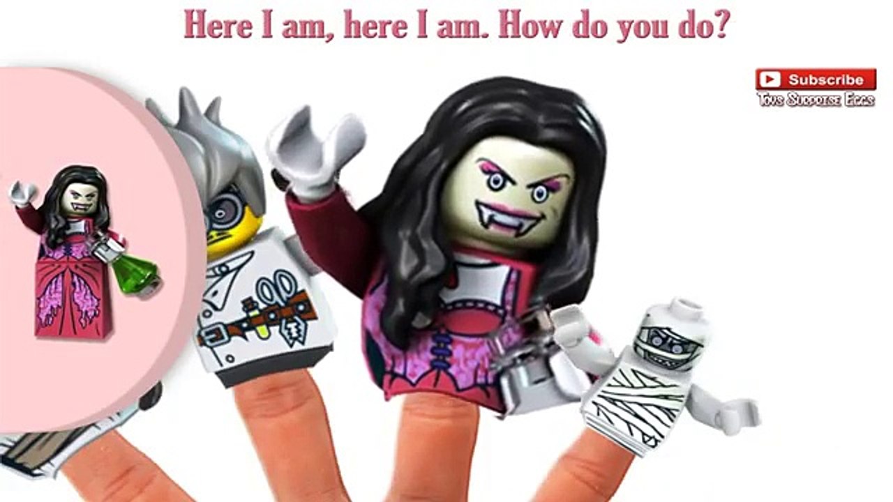 Vampire Finger Family Lego Monster Fighters Superheroes Vampires Castle Frankenstein Dracula Zombie